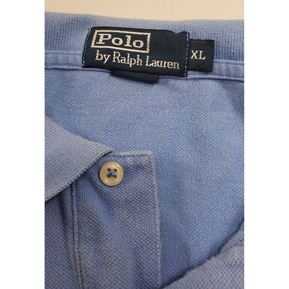 Polo Ralph Lauren Long Sleeve Polo Shirt Sky Blue XL Mens Classic Fit - Picture 3 of 8
